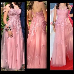 Formal floor length Prom Dress